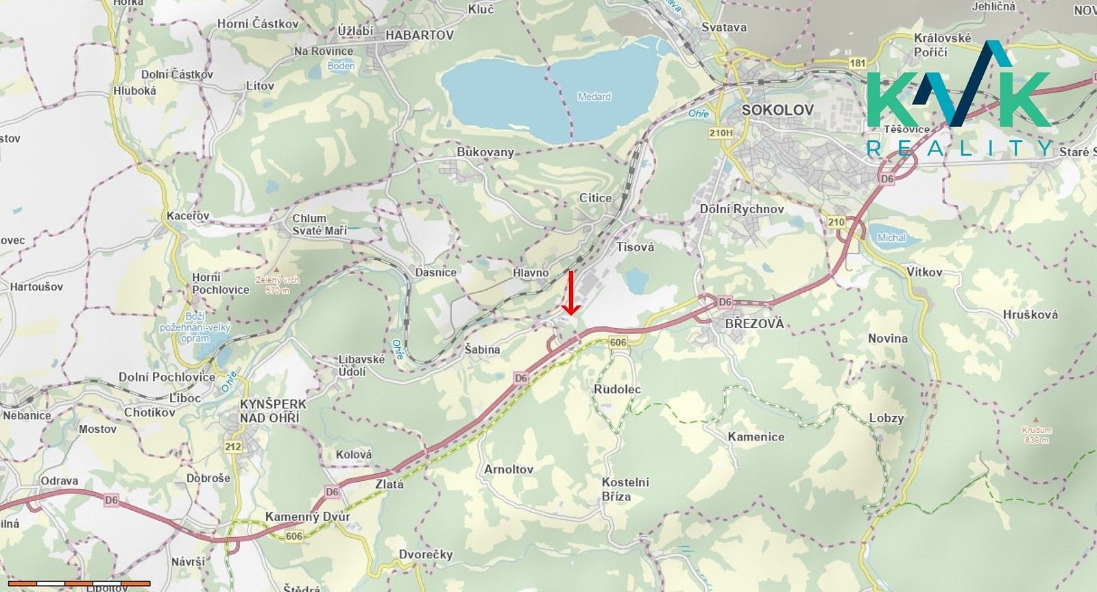 Komerční pozemky, Březová - Tisová, okres Sokolov, Karlovarský kraj - 2