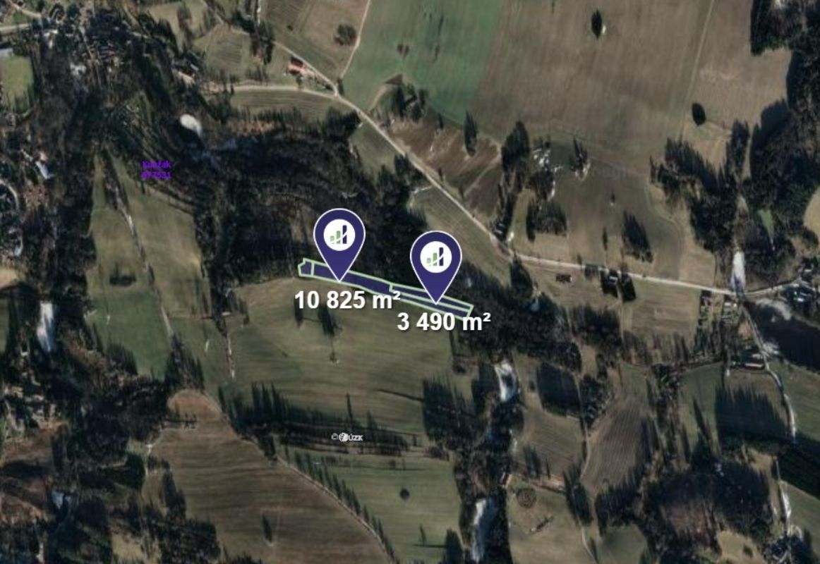 Prodej les - Kunžak, 14 315 m²