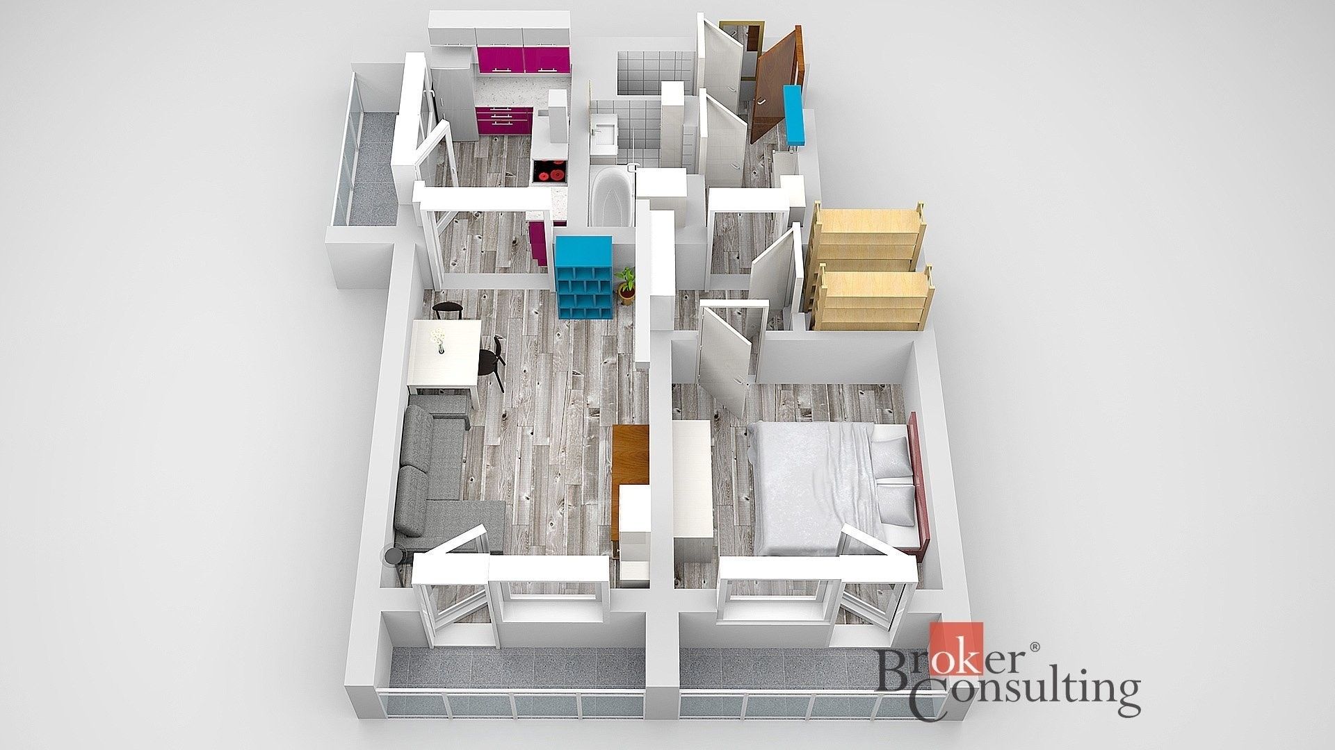 Byt 2+1 · 53 m² · Ukrajinská, Kladno - 4