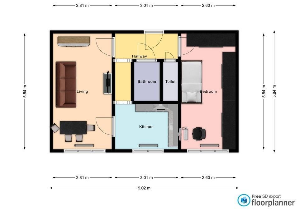 2+1, Malovická, Praha - Záběhlice, 51 m² - 1