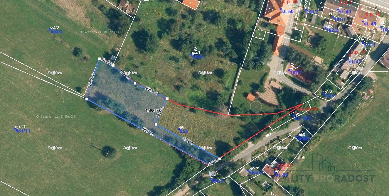 Prodej pozemek pro bydlení - Zdechovice, 1 583 m²
