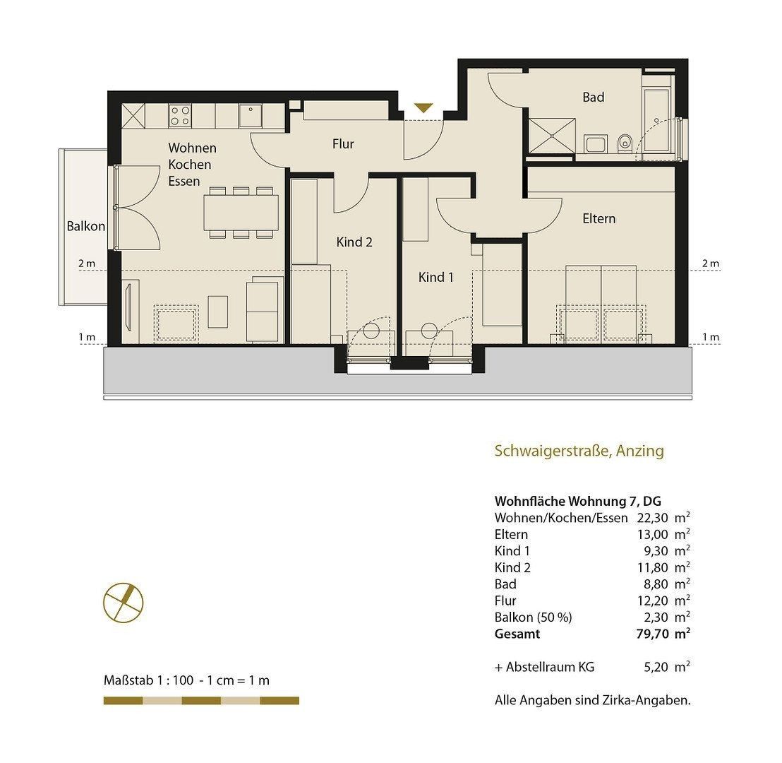 4+1, Anzing Obelfing Bayern 85646, 80 m² - 1