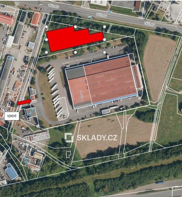 Sklady, Těšínská, Šenov, 4 000 m² - 1