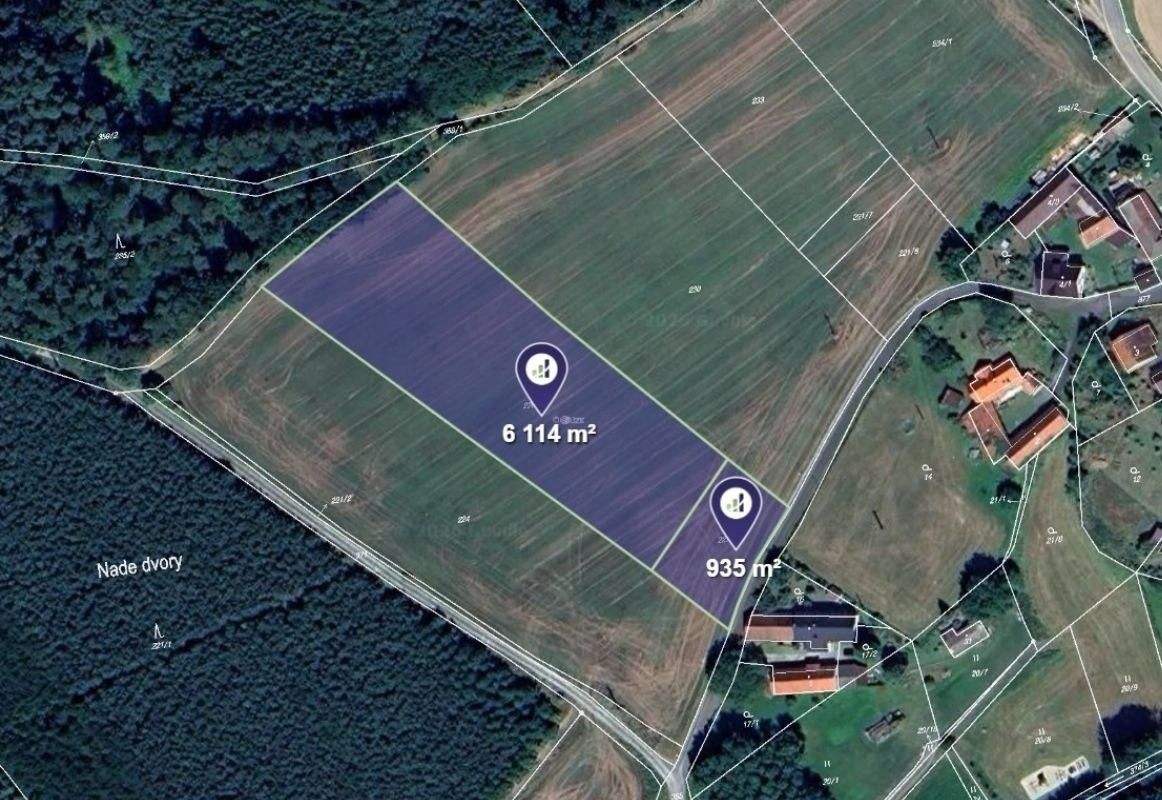 Zemědělské pozemky, Hrazany, 1 762 m²