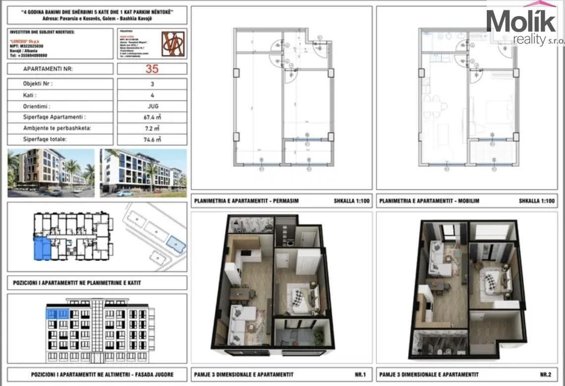 Byt 2+kk · 75 m² · Golem - 4