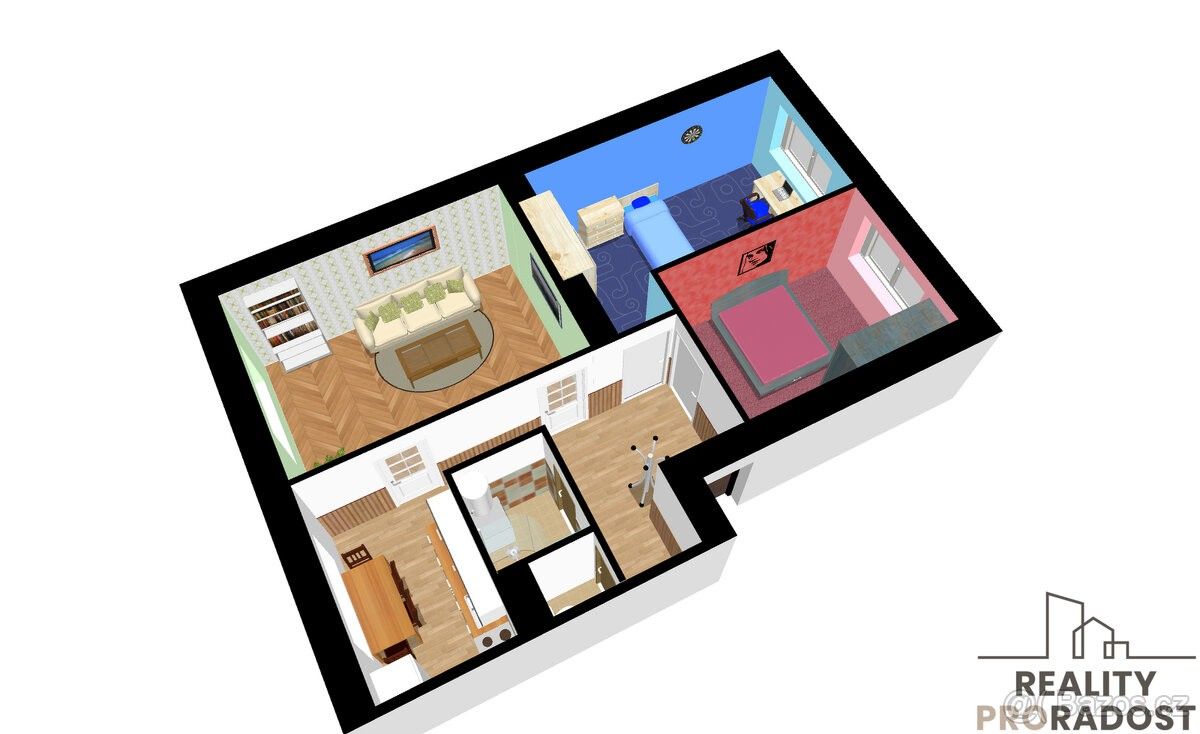 Pronájem byt - Bílovice u Uherského Hradiště, 687 12