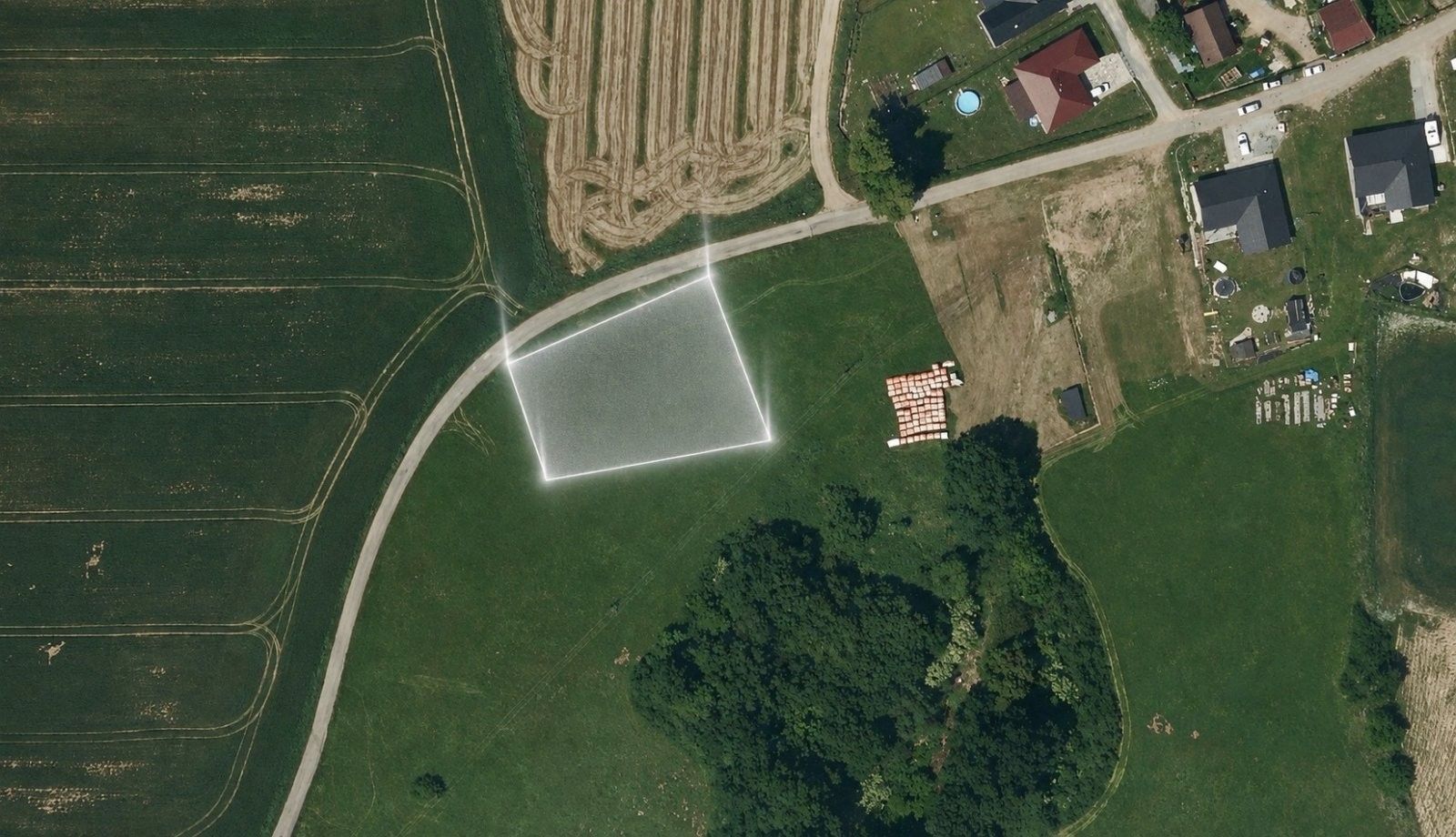 Pozemky pro bydlení, Hluboká nad Vltavou Kostelec, 1 149 m² - 1