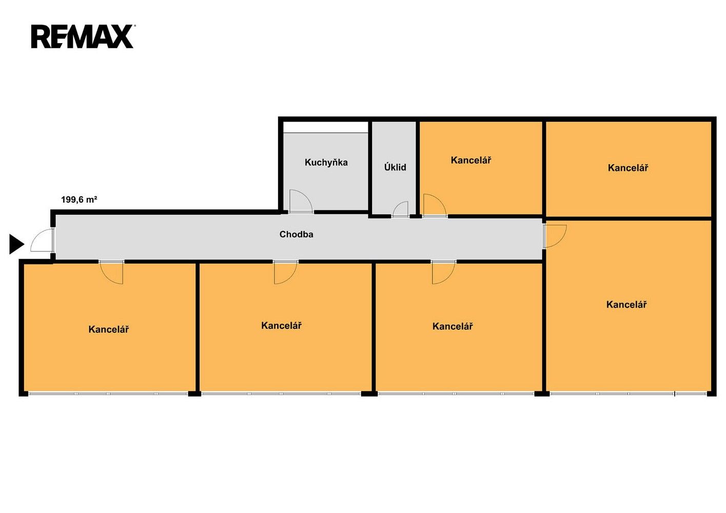 Pronájem kancelář - Praha - Vysočany, okres Praha 9, Hlavní město Praha, 200 m² - 2