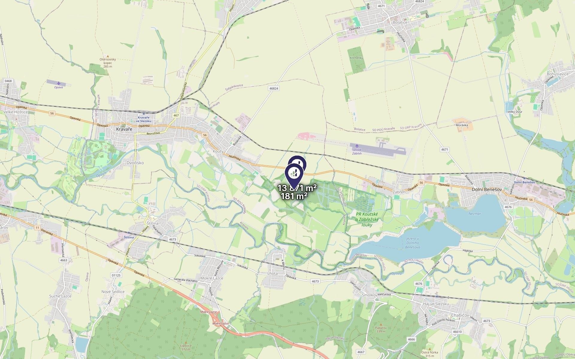 Les · 7 026 m² · Kravaře - 3