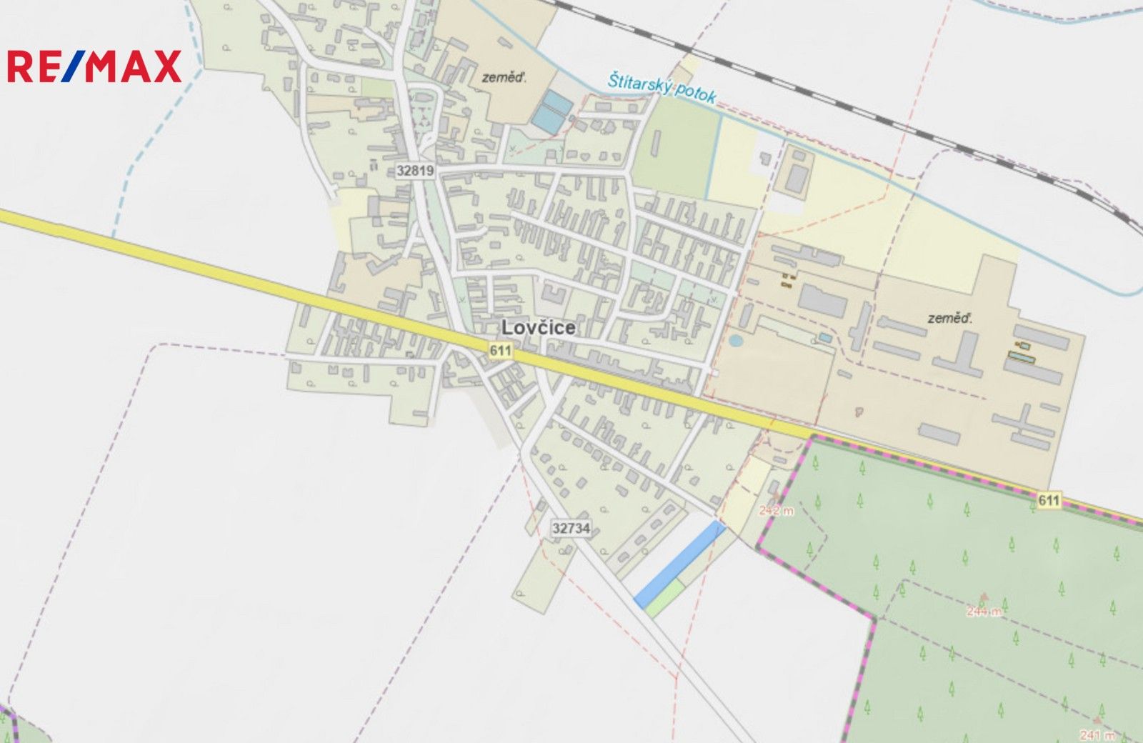 Prodej pozemek pro bydlení - Lovčice, 1 m²