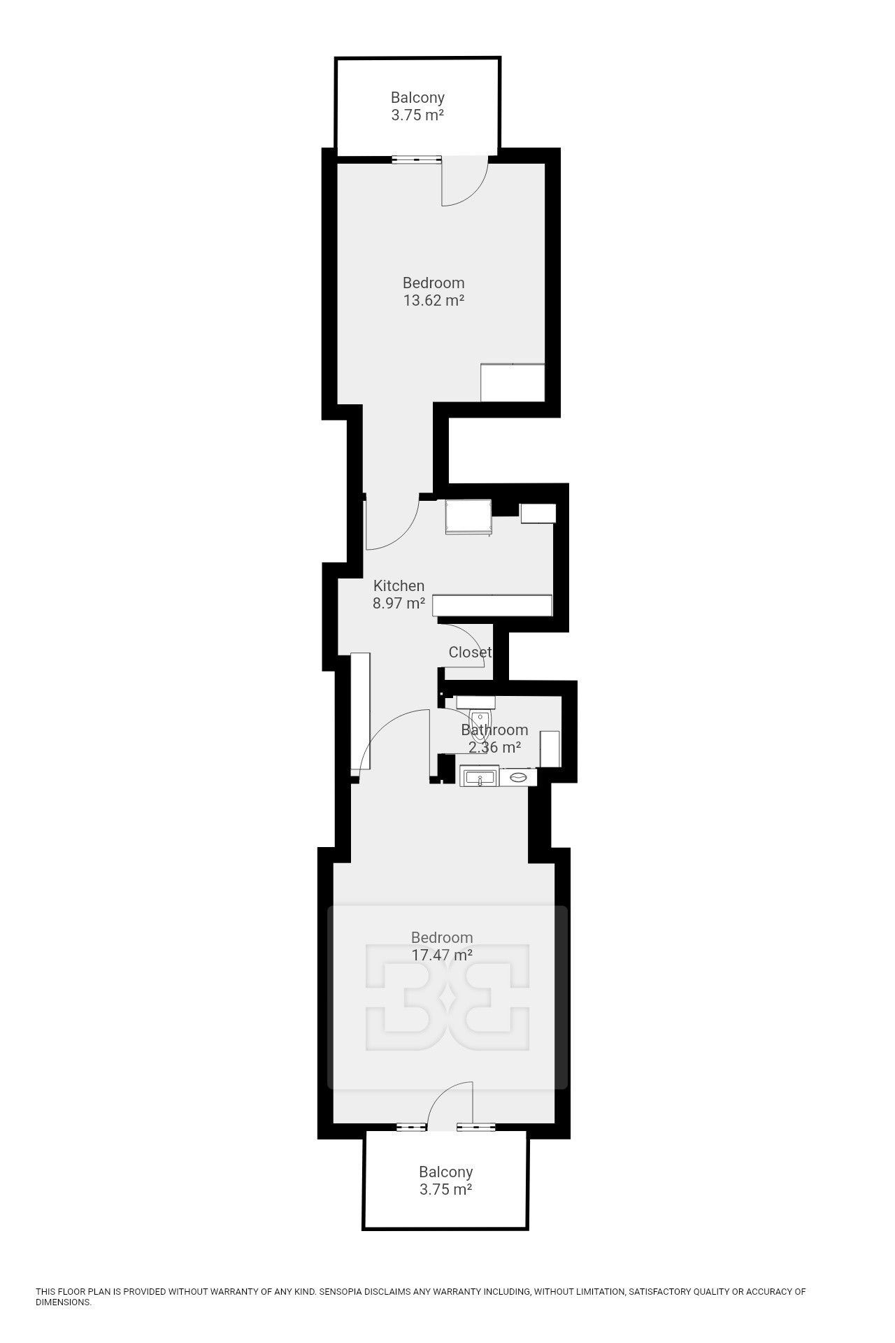 Pronájem byt 2+1 - Spolupráce 62, Praha Nusle, 47 m² - 5