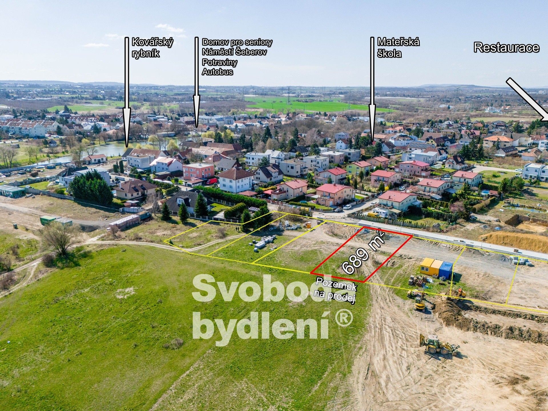 Pozemek pro bydlení, 689 m²