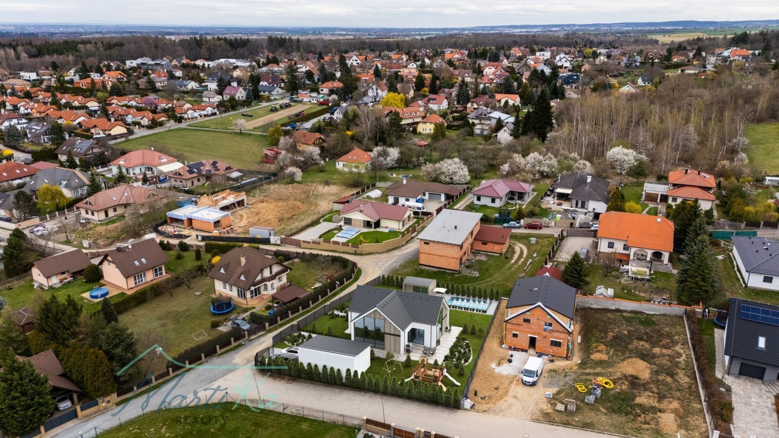 Stavební pozemek, Psáry – pohled 3