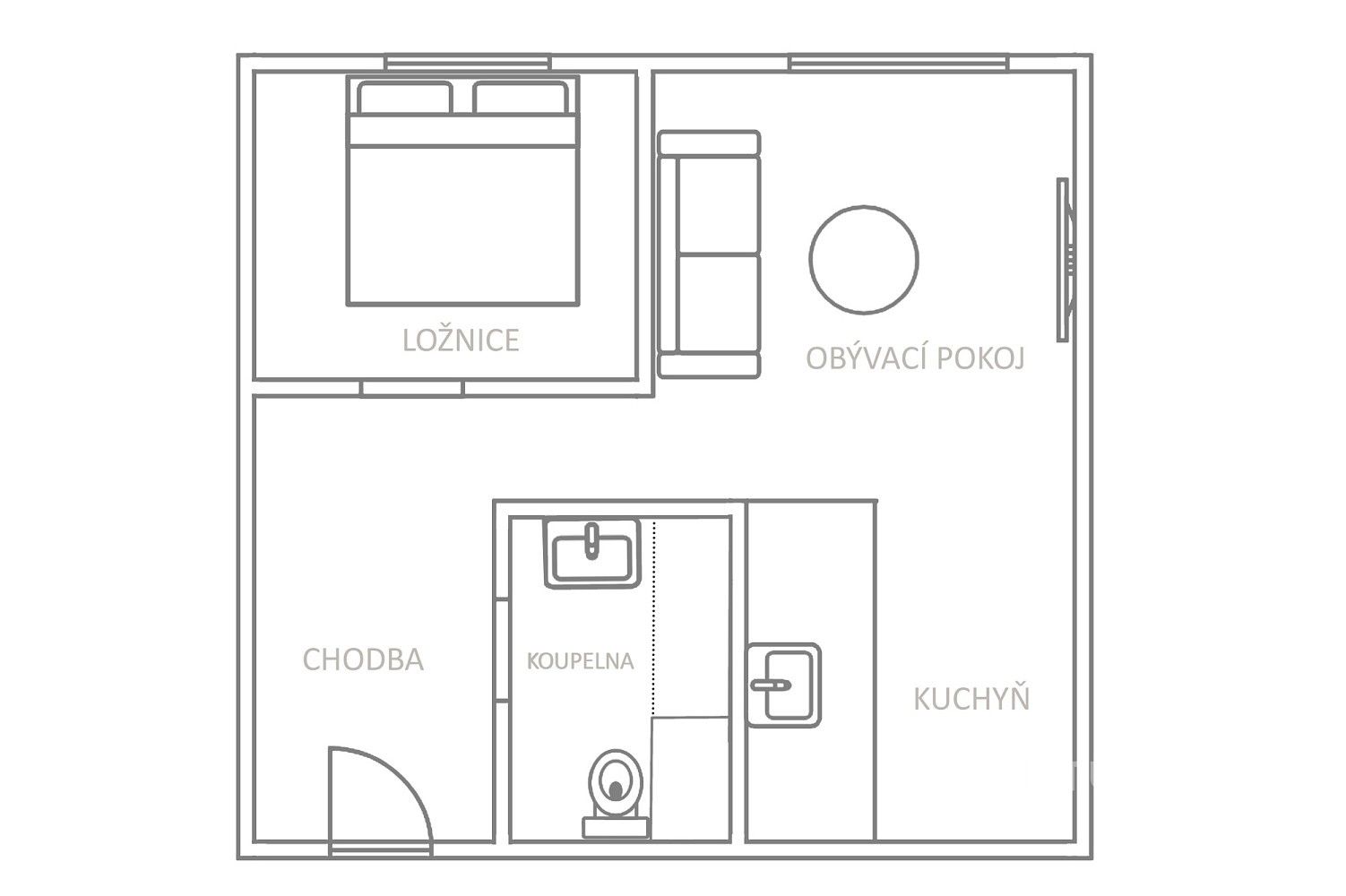 Byt 2+kk · 40 m² · Most, Ústecký kraj - 3