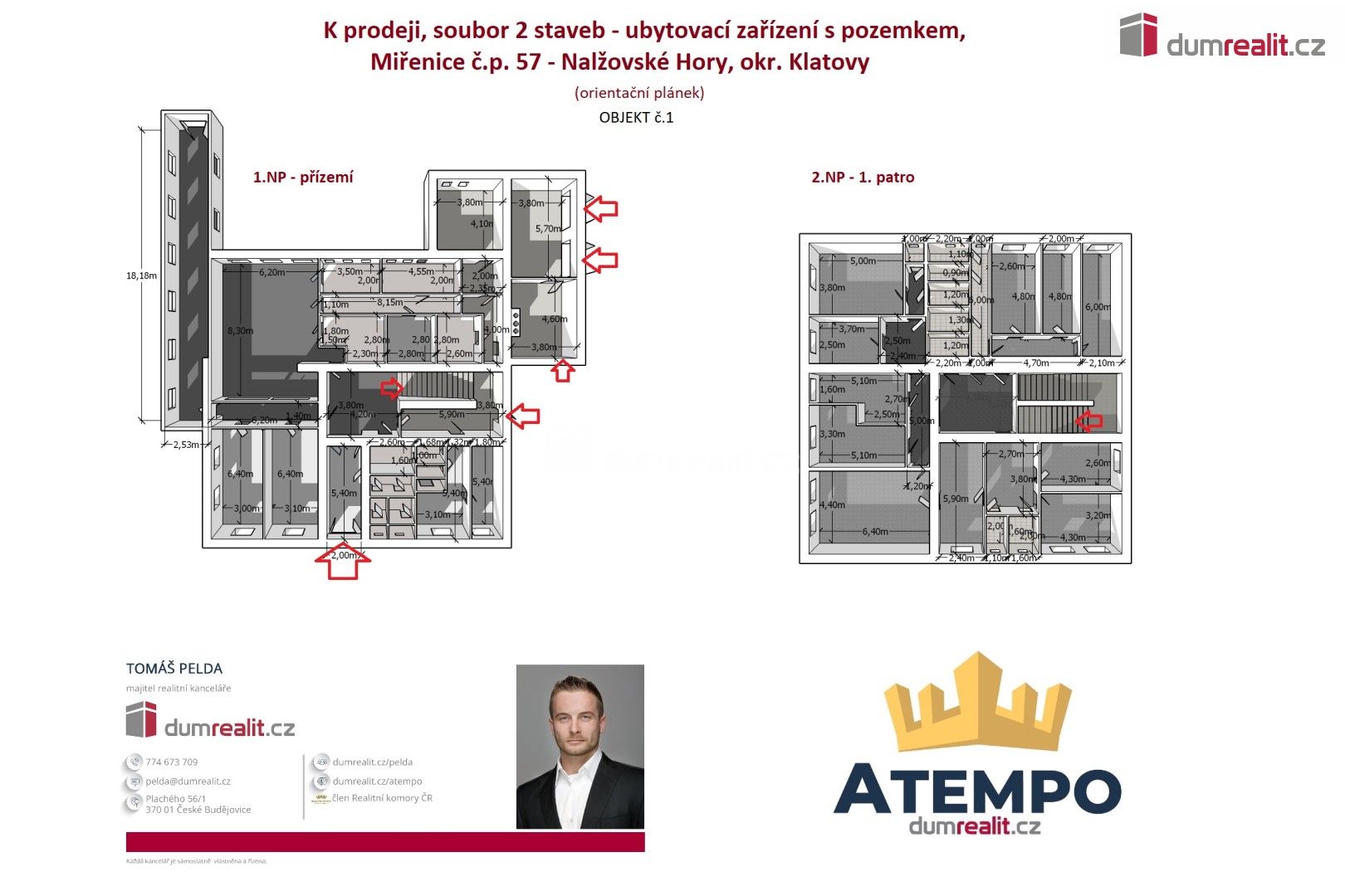 Ubytovací zařízení · 932 m² · Miřenice, Nalžovské Hory - 4