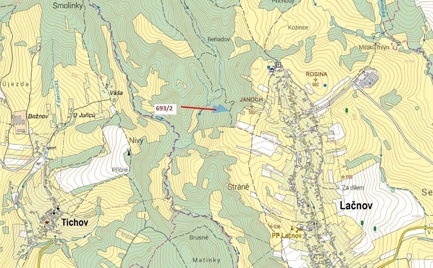 Prodej les - Lačnov, okres Vsetín, Zlínský kraj - 1