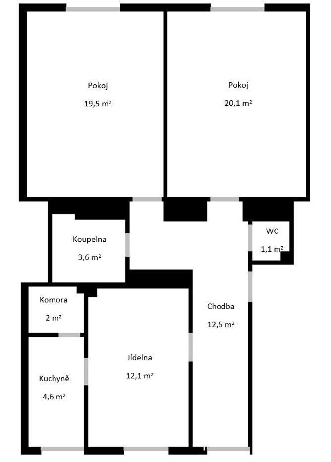3+1, Lumiérů, Praha - Hlubočepy, 75 m² - 1