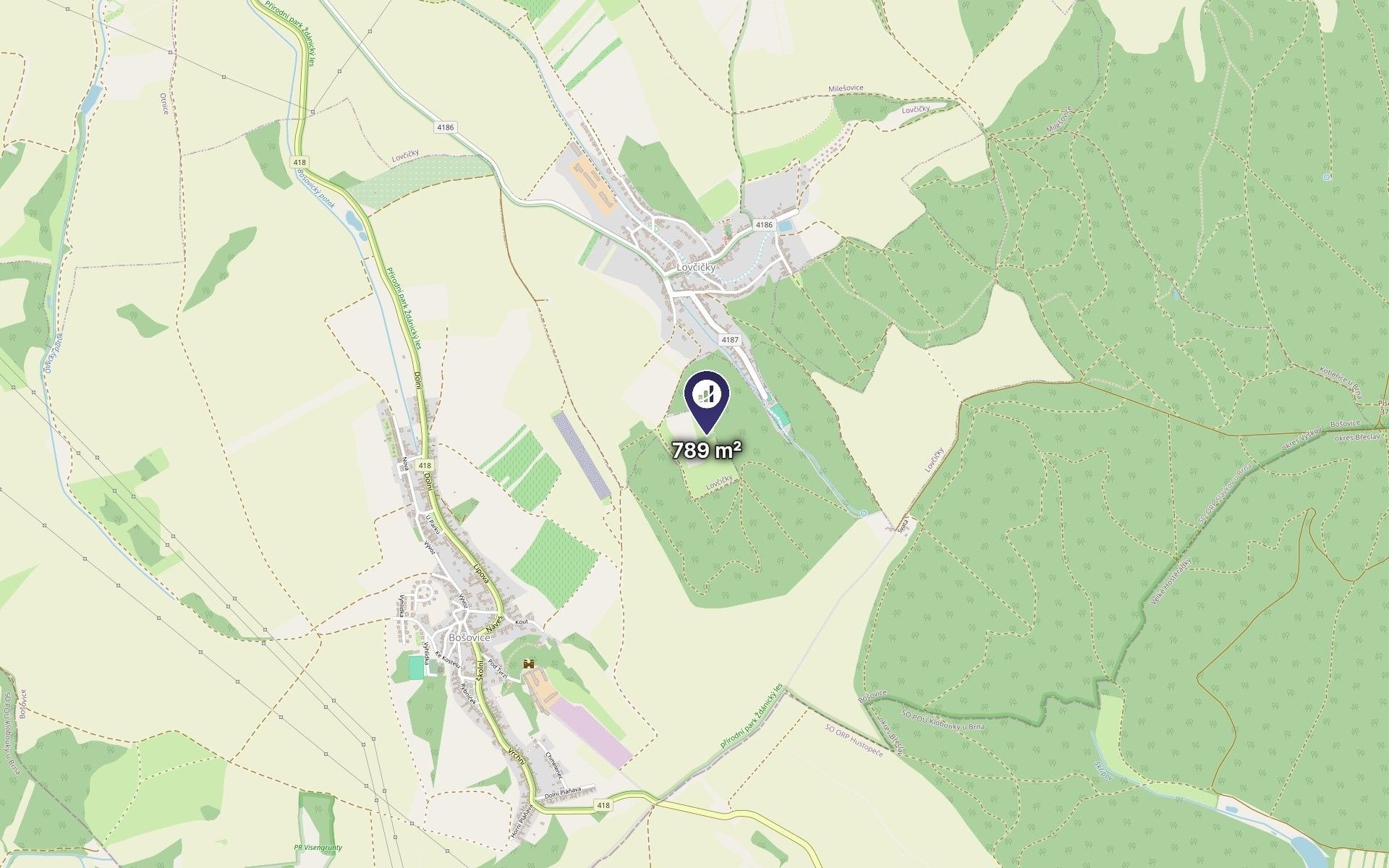 Louka · 789 m² · Lovčičky - 3