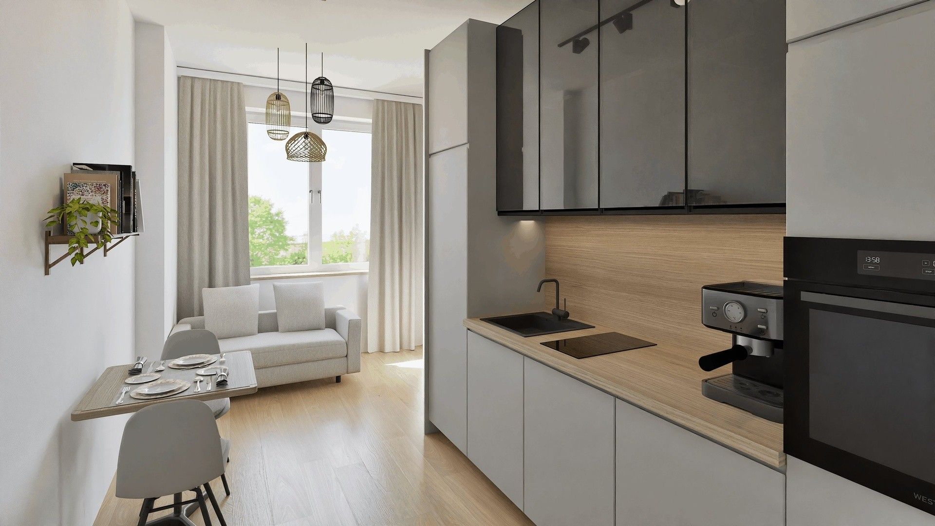 2+kk, Nad Kajetánkou, Praha, 45 m²