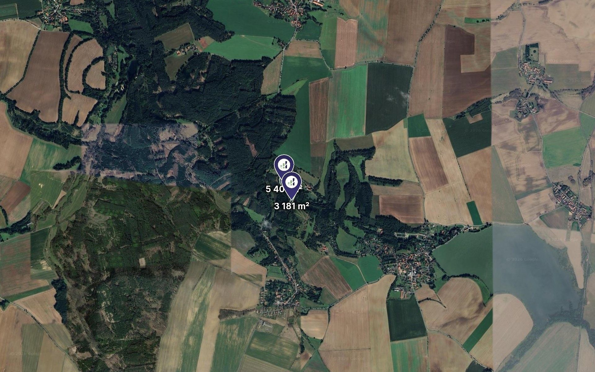 Zemědělské pozemky, Zásmuky, 4 291 m² - 2