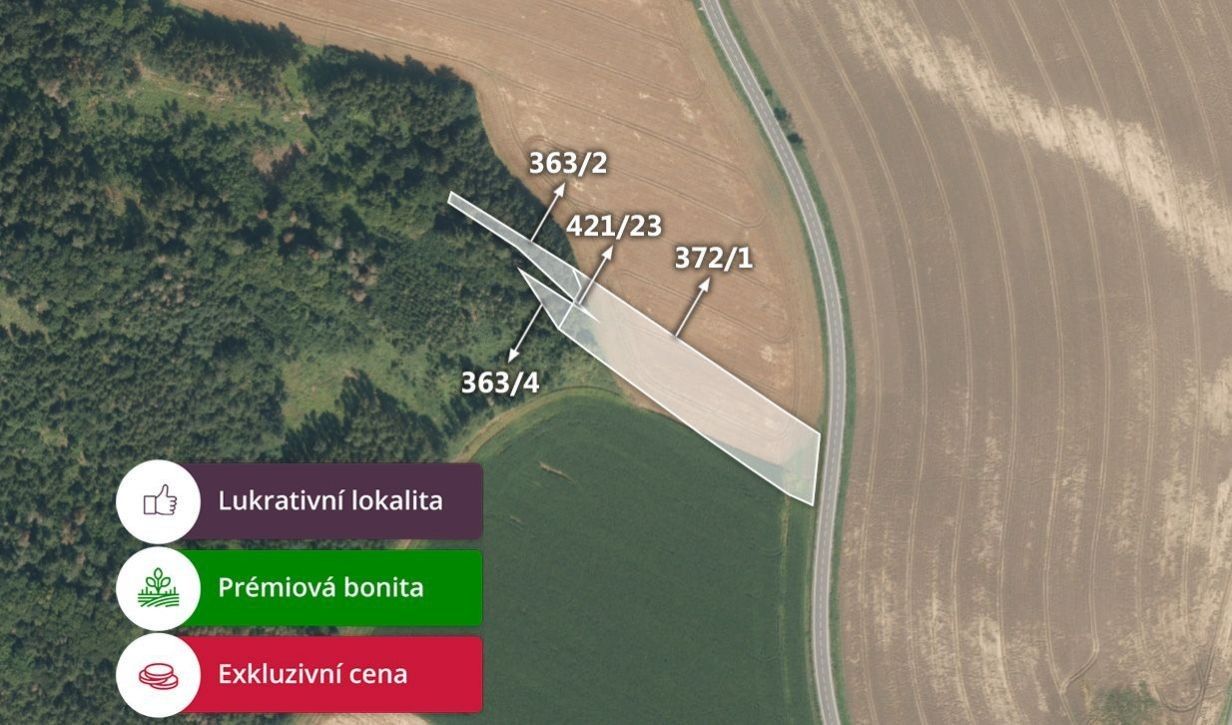 Prodej zemědělský pozemek - Městečko Trnávka, 5 433 m²