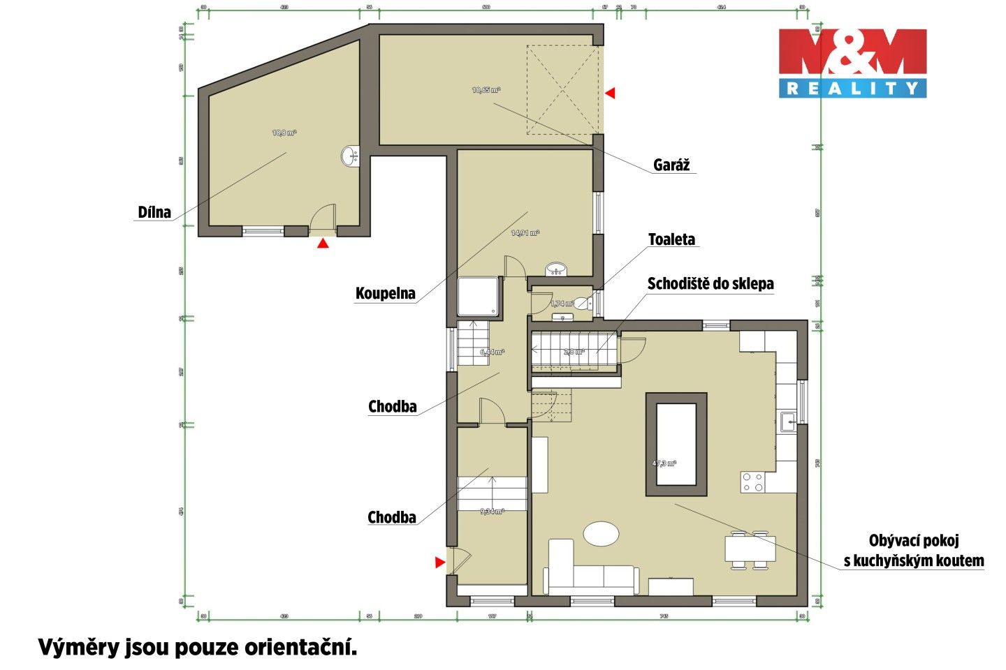 Prodej rodinný dům - Mezi Ploty, Plzeň, 268 m²