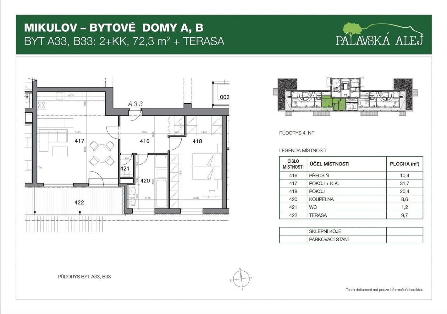 Byt 2+kk · 72 m² · Mikulov, okres Břeclav, Jihomoravský kraj - 4