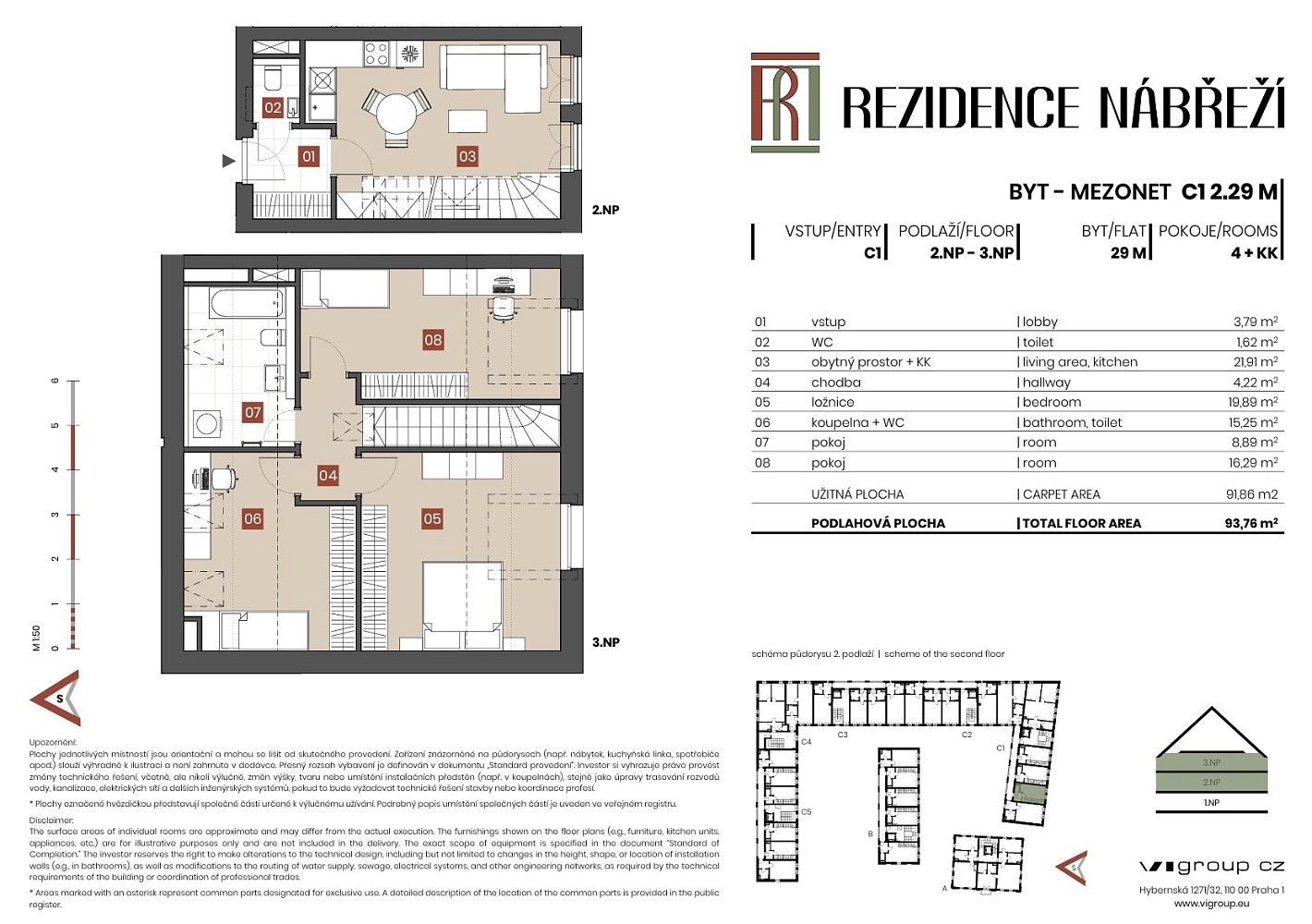 4+kk, Brandýs nad Labem-Stará Boleslav - Stará Boleslav, okres Praha-východ, Středočeský kraj, 92 m² - 2