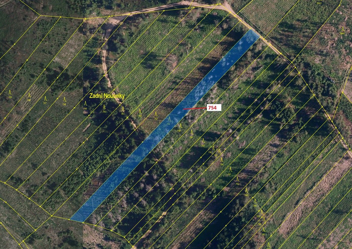 Prodej les - Krasonice, okres Jihlava, Kraj Vysočina - 2