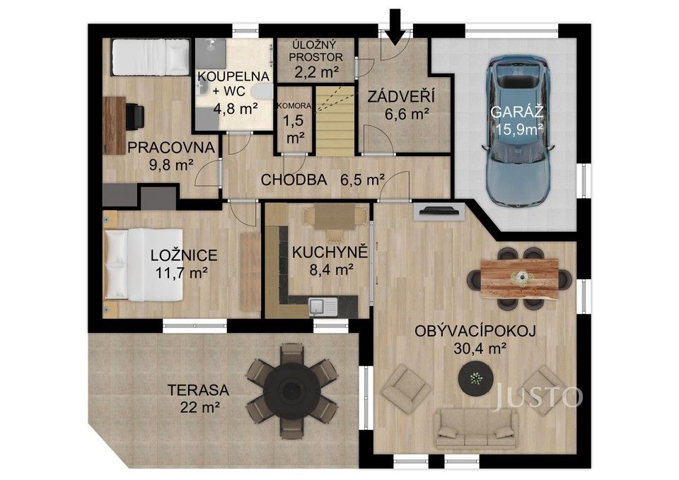 Prodej rodinný dům - Šumavská, Písek, 131 m²