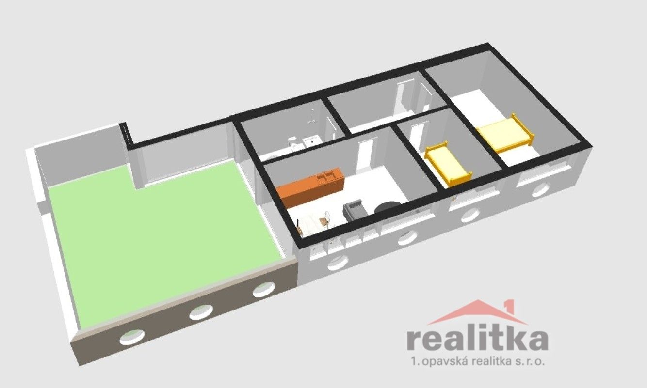Byt 3+kk · 137 m² · Popská, Opava - 3