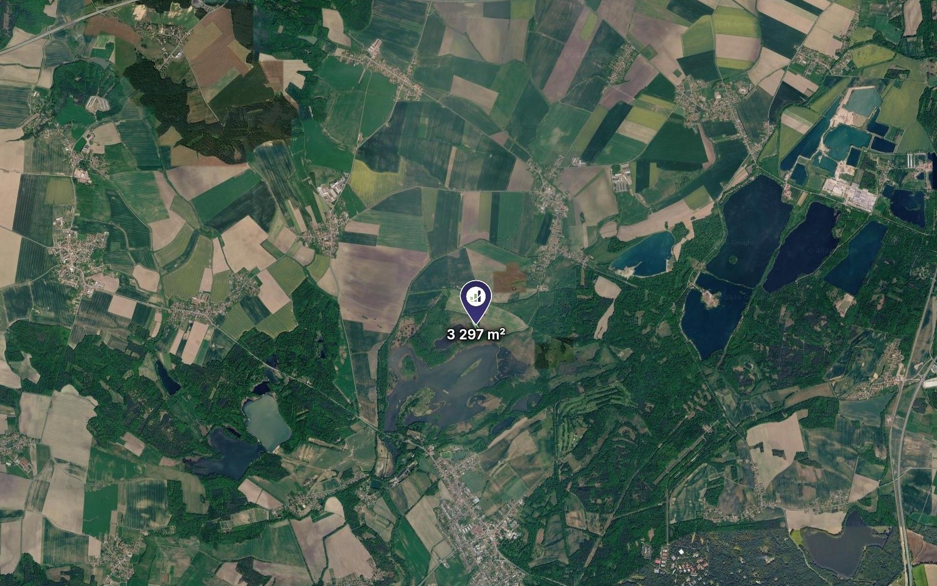 Louky, Lázně Bohdaneč, 824 m² - 2
