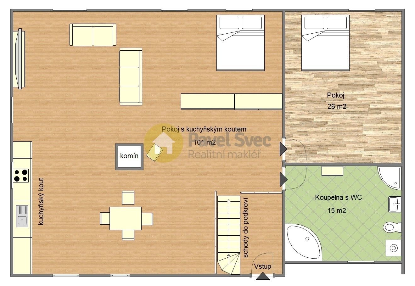Pronájem byt 2+kk - Radomyšl, 145 m² - 5