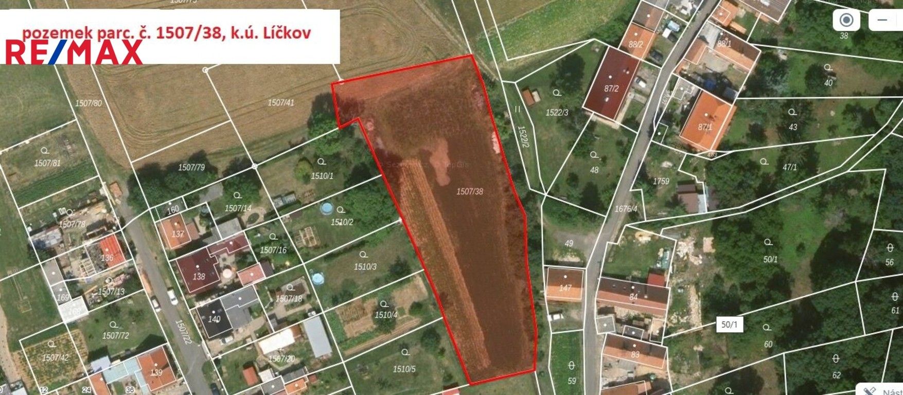 Prodej pozemek pro bydlení - Liběšice, 2 m²