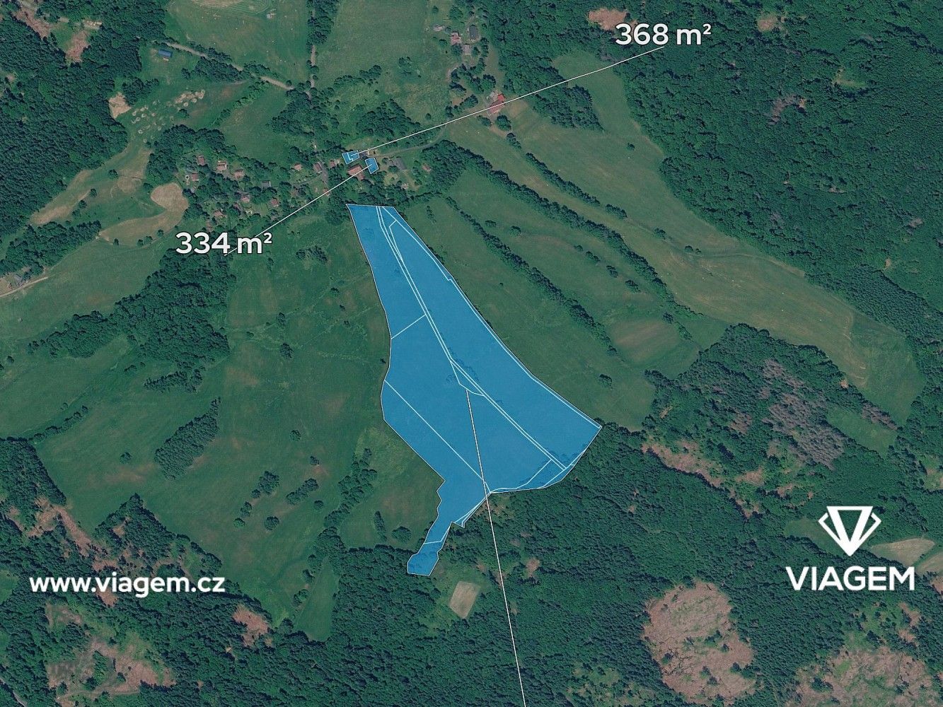 Prodej zemědělský pozemek - Velký Šenov, okres Děčín - 2