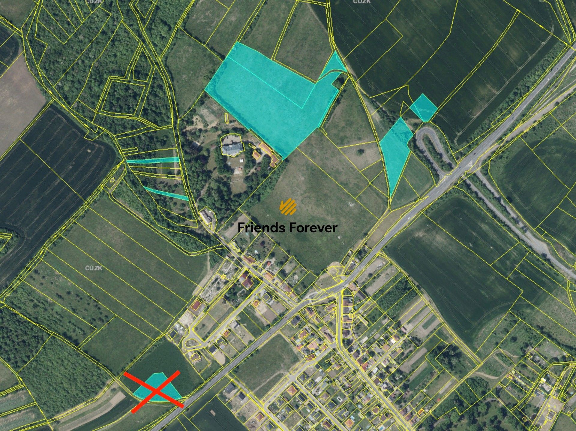 Prodej zemědělský pozemek - Čížkovice, 36 804 m²