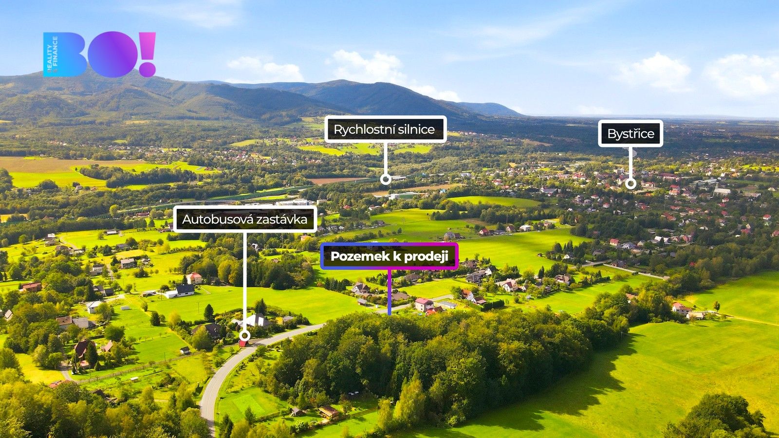Pozemek pro bydlení · 2 425 m² · Bystřice - 3