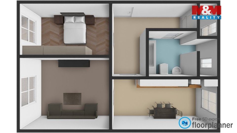 Pronájem byt 2+1 - Okružní, Žďár nad Sázavou, 49 m²