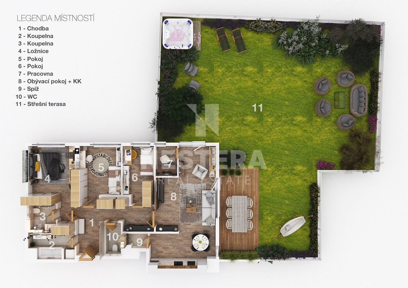 Prodej byt 5+kk - Praha - Ruzyně, okres Praha 6, Hlavní město Praha, 169 m² - 5