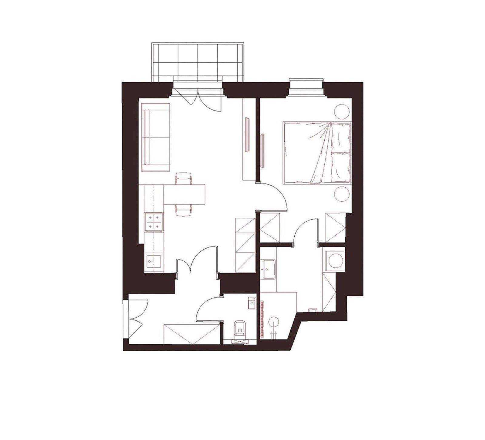 Prodej byt 2+kk - Heřmanova , Praha, 46 m²