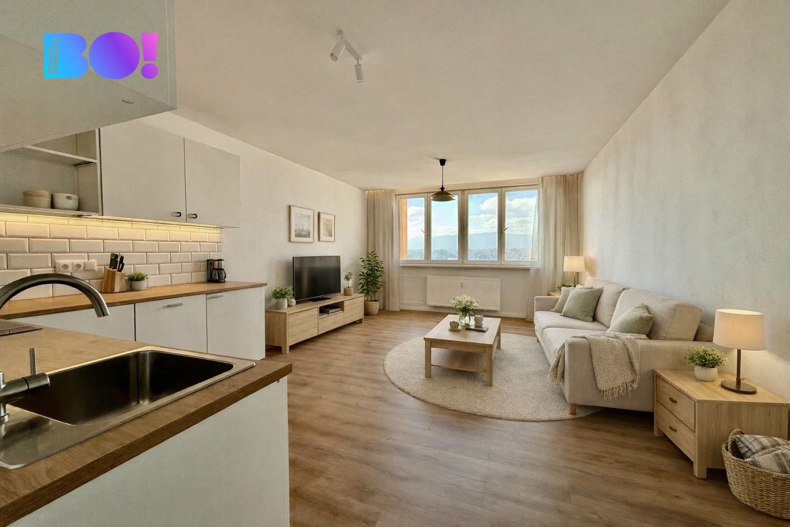 Byt 1+kk, 34 m²
