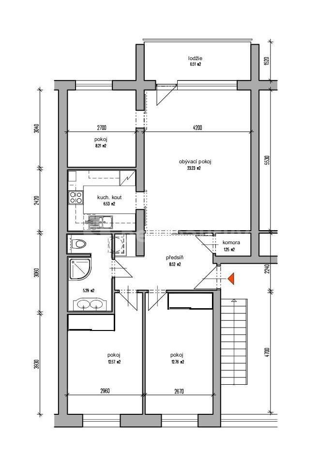 Byt 4+kk · 80 m² · Pod Fialkou, Praha - Smíchov - 4