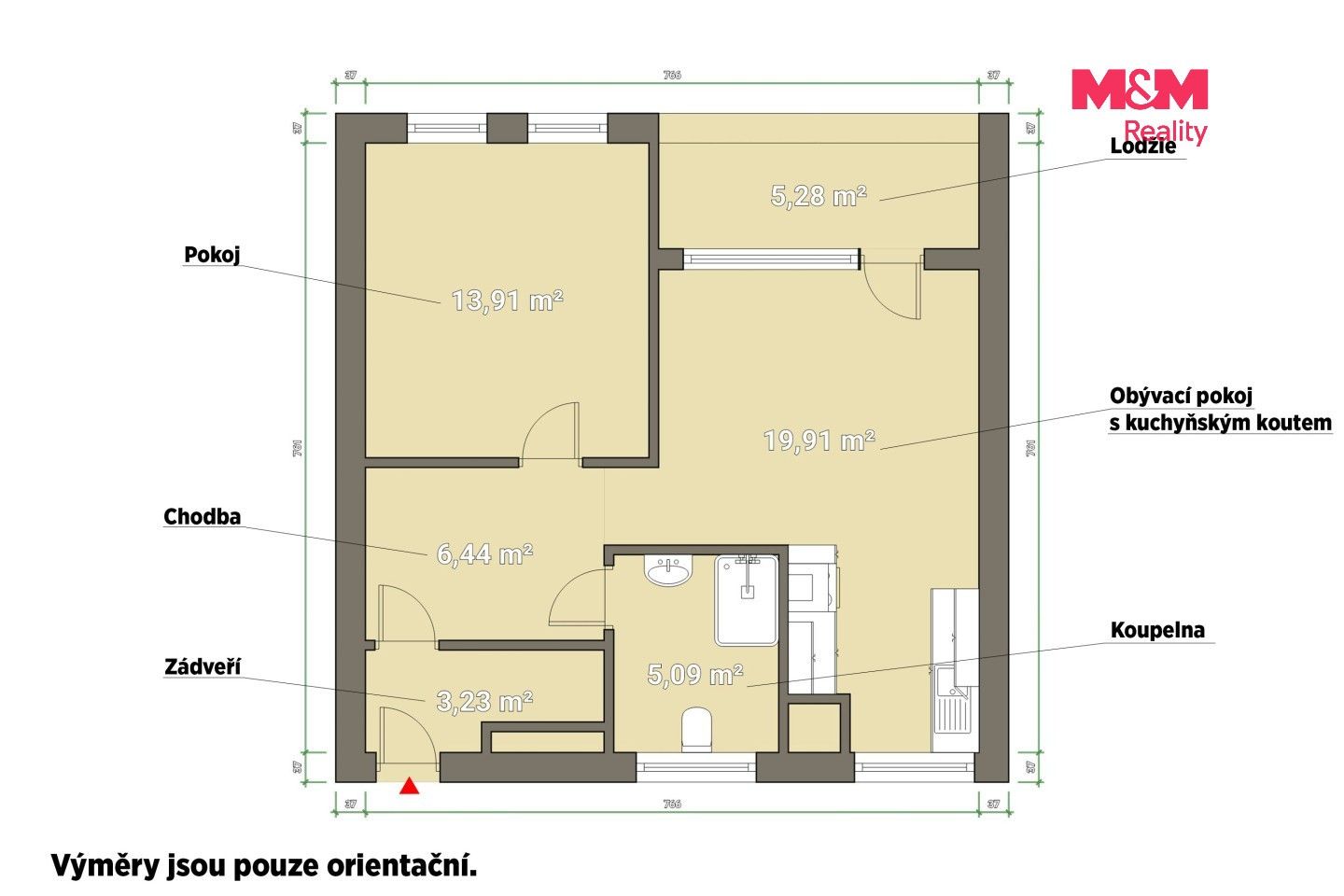 2+kk, Sladová, Plzeň, 54 m² - 2