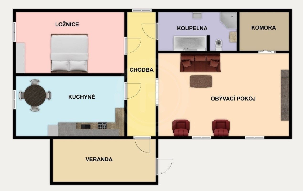 Prodej rodinný dům - Potoční, Dobrá Voda u Českých Budějovic, 100 m²
