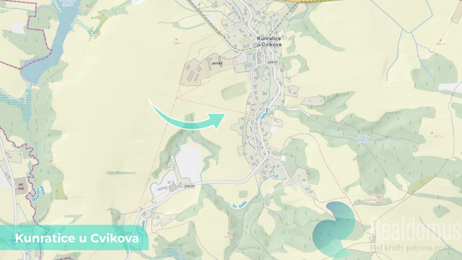 Louka · 4 157 m² · Kunratice u Cvikova - 3