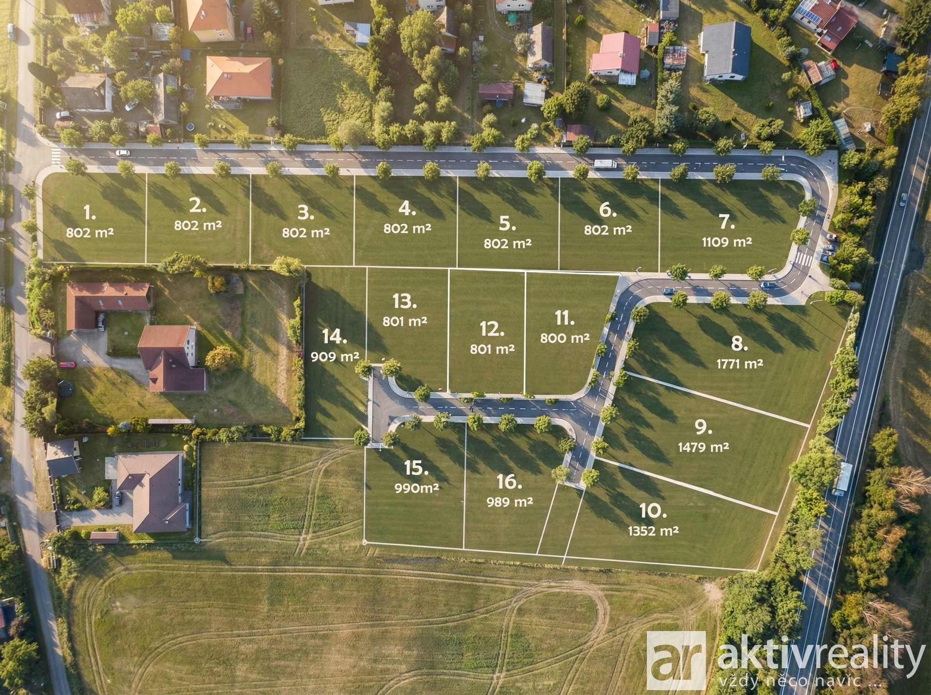 Pozemky pro bydlení, Vojkov, 990 m²