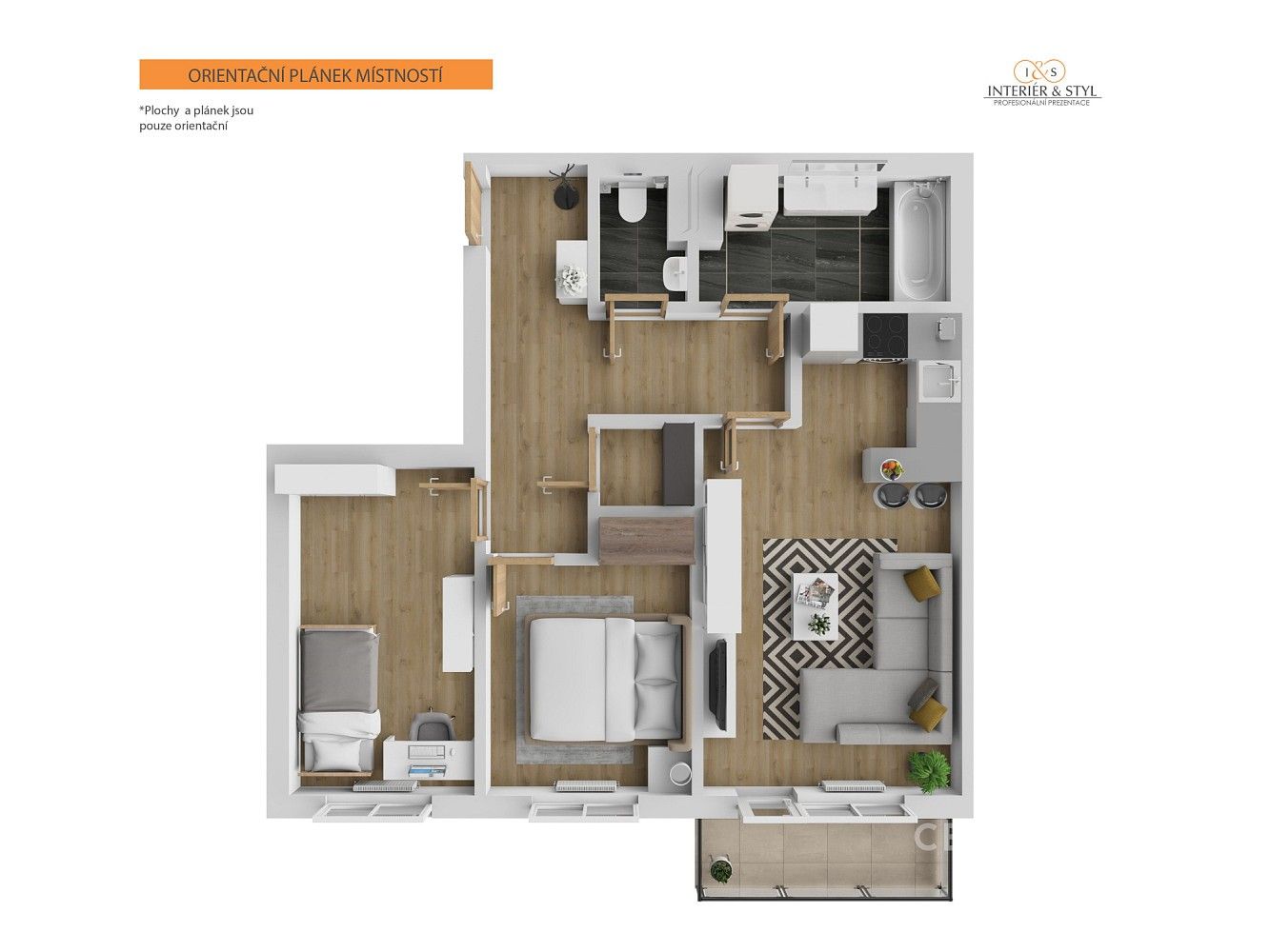 Byt 3+kk · 70 m² · Praha 10 - Hostivař - 3