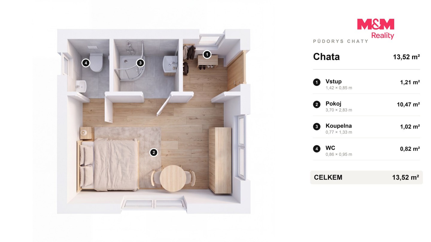 Chata · 16 m² · Třeboň II, Třeboň - 4