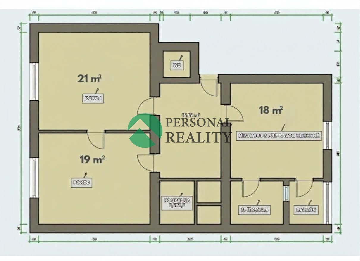 2+1, Praha, 80 m² - 2