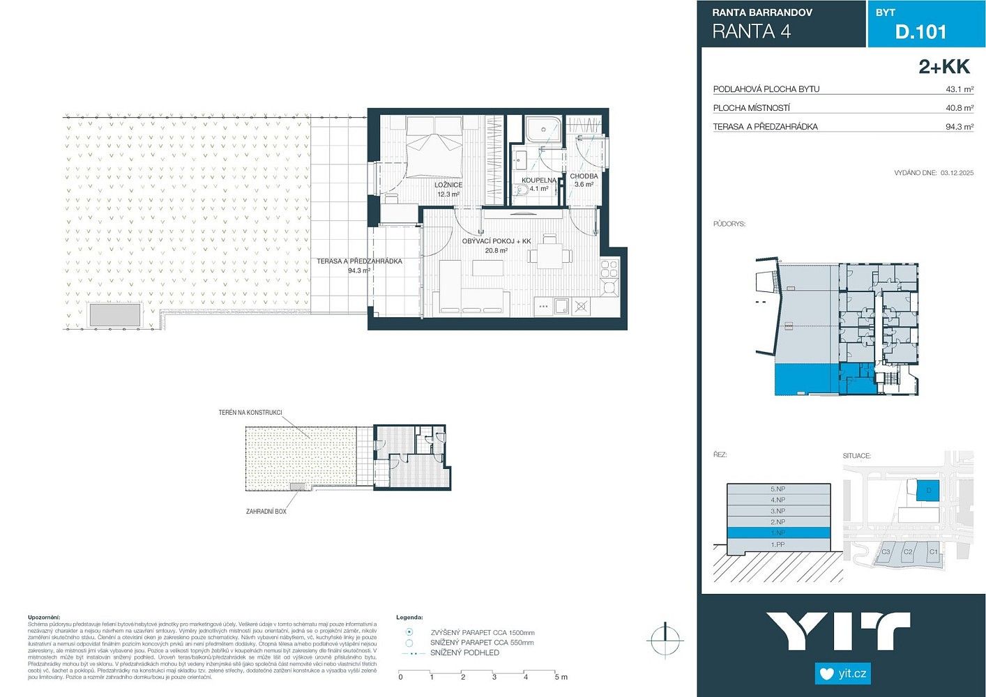 2+kk, Wassermannova, Praha 5 - Hlubočepy, 41 m² - 2